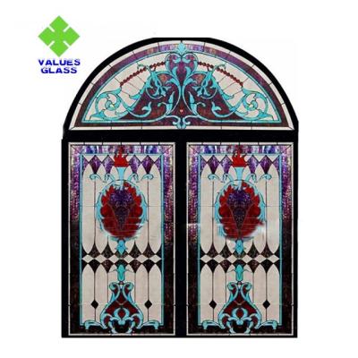 China Regelmäßige Größe CER der Kirchen-Buntglas-dekoratives Platten-780x962mm bescheinigt zu verkaufen