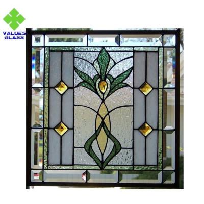 China Customized Size Stained Glass Decorative Panels For Tiffany Lampshade for sale