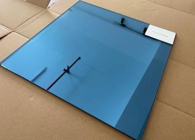 China SGCC Apartment Buildings 5mm Blue Tinted Tempered Glass Panel for sale