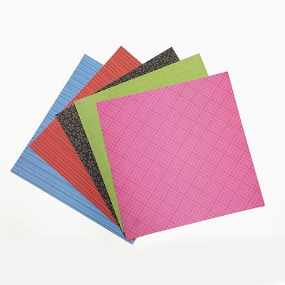 China Recycled Materials Factory Price 300gsm Embossed Emboss Multi Color Red Paper Sheet For Invitation Card for sale