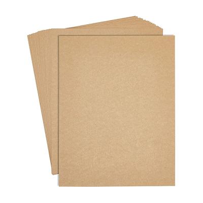 China Recycled Rustic Materials China Factory Brown Stationery Kraft Paper Sheets For Wedding Crafts Invitations for sale