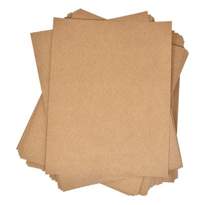 China Recycled Materials Customize Brown Rustic 150g 250g 350g 450g Stationery Paper Kraft Paper Pads for sale