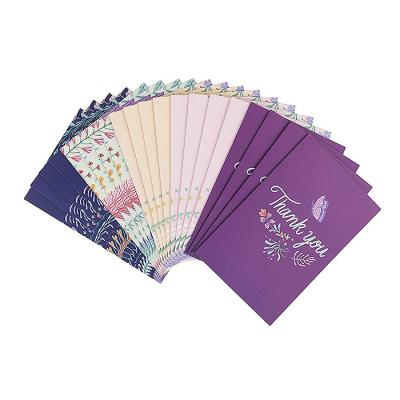 China Europe Assortment 6 Design 150 Sets Bulk Blank Thank You Gift Cards With Envelopes Pack for sale