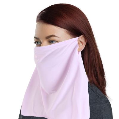 China Ice Silky Cloth/Reusable Face Cover Polyester Summer Fashion Washable Neck Cuff Face Protect Resistant To Dust for sale