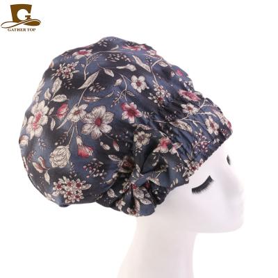 China Image Designers Cotton Bowknot Cowl Night Sleep Hat Cowls Headbands Hair Accessories Headbands for sale