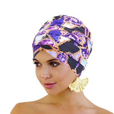 China Wholesale Velvet Polyester Gtop Cotton Long Headscarf Headwrap Women Turban for sale