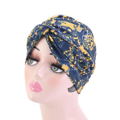 China Luxury African Cotton Bandana Headscarf Headwrap Turban Twist Cotton Pattern Hair Accessories for sale