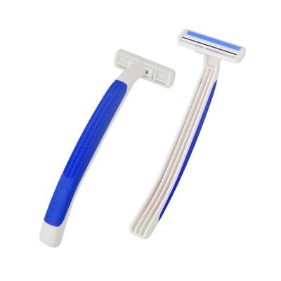 China Twin Blade Stainless Steel Razor Supplier Men Shaving Razor for sale