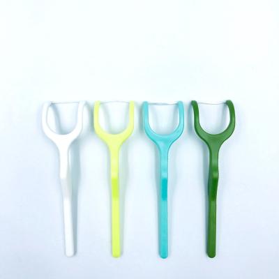 China Clean Between Teeth Customized Good Handle Y-Grip Floss Picks Available for sale