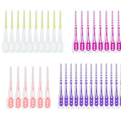 China Sustainable Multinational Elojo Invention Patents Soft Picks Interdental Brush 60 Count Size ss~m for sale