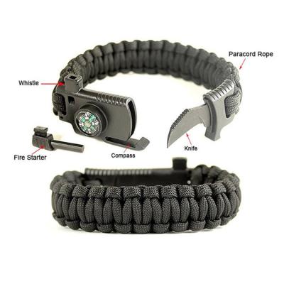 China Wholesale Mens Survival Bracelets String Survival Handmade Paracord Bracelet for sale