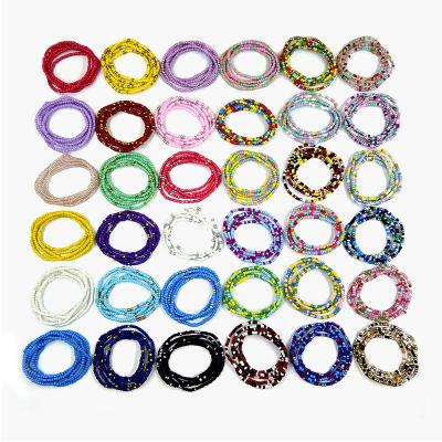 China Waist Beads For Women Wholesale 41 Color African Belly Body Chain Waist Beads For Women Waist Chains for sale