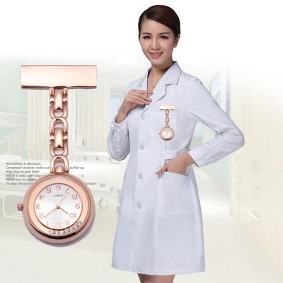 China Nurse Watches Crystal Watch Wholesale Custom Diamond Pin Mechanical Pocket Breast Fob for sale