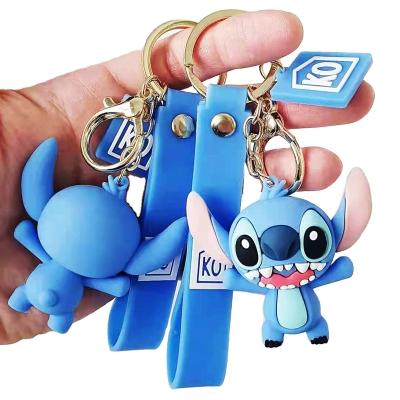 China Car Key Chain Bag Plastic Bag Pendant Key Chain Cartoon Rubber Key Chain for sale