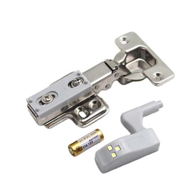 China LED Cabinet Hinge Light 12v Plastic Hinge Cabinet Closer With Battery for sale