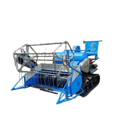 China Diesel engine full rice crawler rice harvester multifunctional feed buckwheat combine harvester for sale