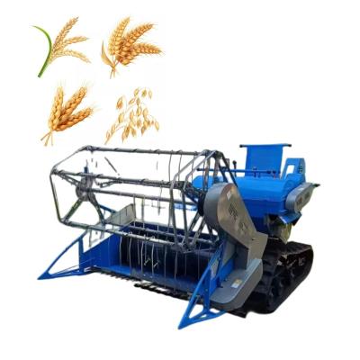 China Rice Mini Rice Harvester Small Wheeled Silage Paddy Reaper Grain Combine Harvesters Mesin Pemanen Padi Wheat Harvesting Machine for sale