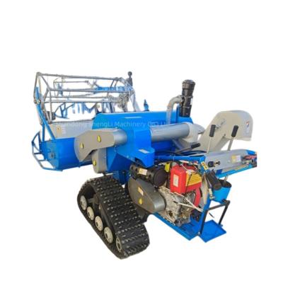 China Combine Tower Type Wheat Rice Harvester Automatic Small Paddy Grain Cutting Machine Interplanting Harvester for sale