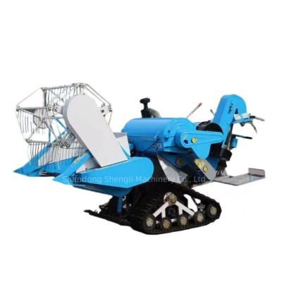 China Automatic Paddy Rice Wheat Corn Wheat Combine Harvester Farm Rice Discharge Harvester Small Mini Combine Harvester Price for sale