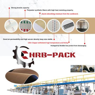 Cina Doube Slap Corrugated Woven Paper Belt For Paper Making in vendita