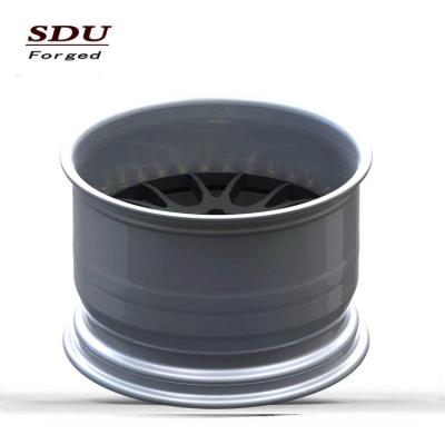 China T6061 Aluminum Forged 2 Piece Rim Wheel Deep Lip Custom 6061t6 Car Forged Alloy Wheel 2 PC Deep Plate Rims 20 for sale