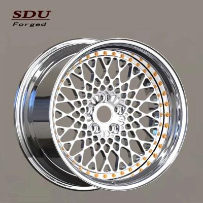 China T6061 aluminum alloy aluminum car wheel rims 18 19 20 holes 22 inch 5 forged wheels honeycomb design for sale