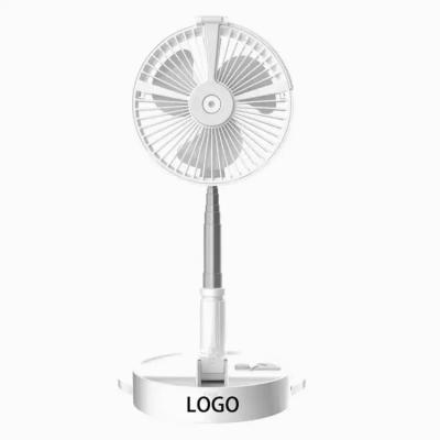 China USB Power Bank Mini Desktop Air Fan Telescopic Rechargeable Foldable 3 in 1 Portable Battery Camping Fan for sale