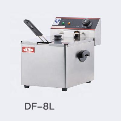 China Factory direct sale high quality commerical electric deep fryer 8L oven deep fryer french fries fish single tank chicken nuggets for sale