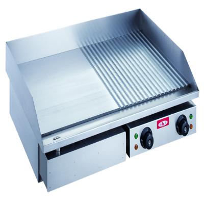 China Griddle Hotel Beef Restaurant Kitchen Equipment Beef Teppanyaki BBQ Steak Popular Classic 1/2 1/2 Flat Fluted Chicken Nuggets 730*500*230mm for sale