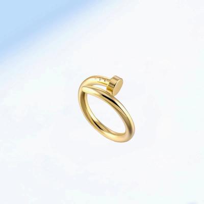 China FASHIONABLE S925 Nail Ring Retro Silver Open Female Couples Ring Adjustable Ring for sale