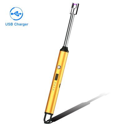 China 2022 Grill Flameless Lighter Candles Electric Arc Lighter USB Rechargeable Lighter Long Time Flameless Lighter for Cooking and Camping for sale