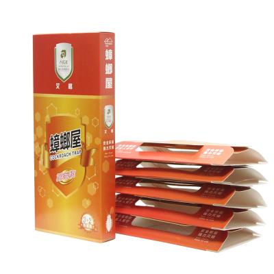 China Disposable House Cockroach Trap Sticky Cockroach Killing Trap Board for sale