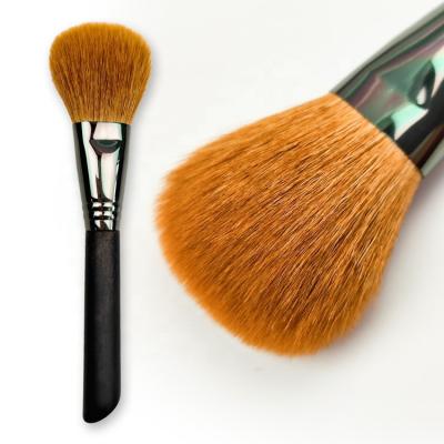 China Angular Blush High Quality OCM Goat Hair Wooden Handle Simple Cosmetic Makeup Blush Brush for sale