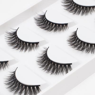 China Delicate Wholesale Custom Box 3 5 10 Pairs Premium Natural Mink Eyelash 3D Volume Volume for sale