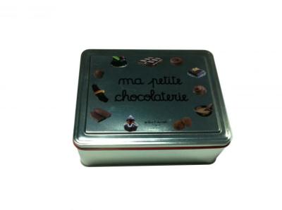 China 4 Color Printed Chocolate Tin Box Custom Tins for Sale Metal Cans with Lids Tin Containers for Food Packaging zu verkaufen