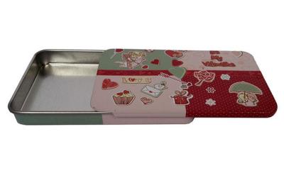 Cina OEM Sliding Tin Box Rectangular Empty Tins Pepermint Tins with Green Flavor in vendita