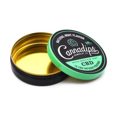 Cina CBD Mini Metal Tin Container Gold Vanished Tin Box Sweet Candy Metal Boxes in vendita