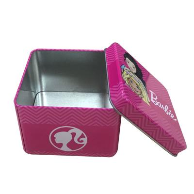 China Promotional Metal Square Tin Box Watch Gift Tin Packaging Containers CMYK Printed Square Metal Boxes Te koop