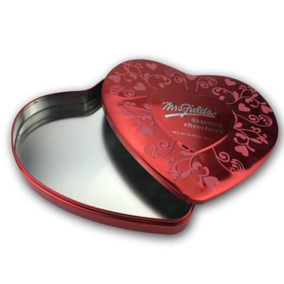 China Extra Large Tin Containers Heart Shaped Cake Tins Wholesale Tin Boxes for Gifts à venda