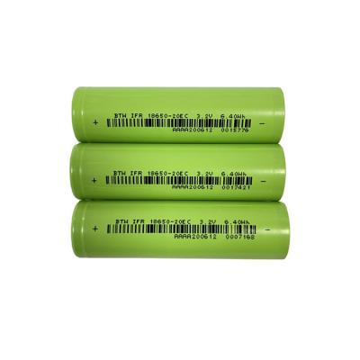 China Deep Cycle Battery High Cycle Life Grade A 3C Discharge Li Ion Batteries 3.2V 2000Mah Cylindrical Lithium Lifepo4 Battery 18650 for sale