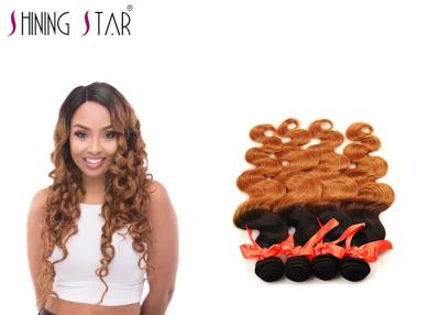 China 4 Pcs Brazilian Body Wave Human Hair , Ombre 24 Inch Body Wave Weave for sale