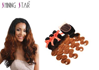 China Three Bundles Blonde Body Wave Hair Extensions True To Length 1B 30 Color for sale