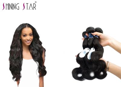 China Three Brazilian Body Wave Unprocessed Hair / No Shedding Unprocessed Curly Human Hair for sale