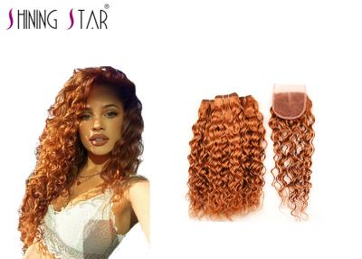 China Gold Water Wave Hair Extensions , Healthy Water Wave Bundles With Closure for sale