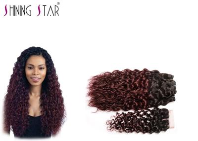 China 3 Bundles Water Wave Hair Extensions Human Hair Can Be Dyed 1B BUG Color for sale