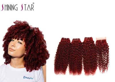 China 8A rang Jerry Kinky Curly Hair Weave met Dik Gezond Beëindigen Geen Stank Te koop