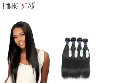 China 9A Brazilian Virgin Remy Unprocessed Human Hair , 4 Pcs Natural Black Hair Extensions for sale