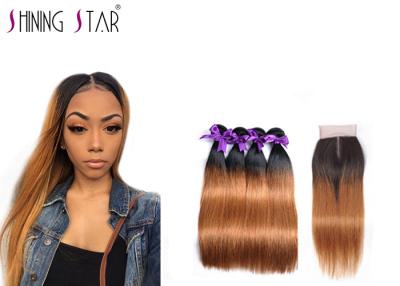 China 8A Strong Straight Brazilian Hair Bundles With Closure No Bad Smell 10-26 Inch for sale