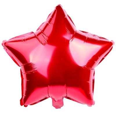 China Gift Toy Advertising Balloon Aluminum Five Star Shaped Balloon for sale