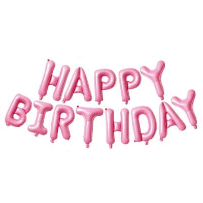 China Advertising Toy 16inch Happy Birthday Day Foil Helium Letter Balloons for sale